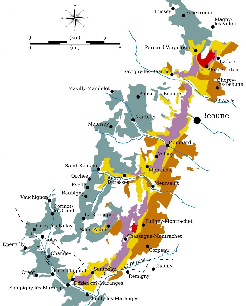 Vignobles cotes de beaune